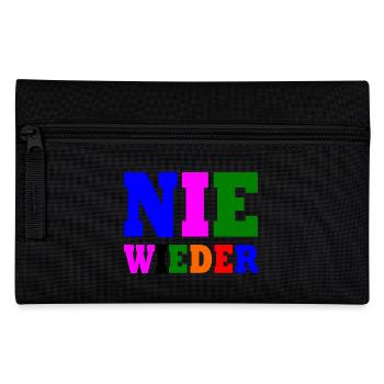 Nie wieder - Federtasche - Schwarz - Vorne