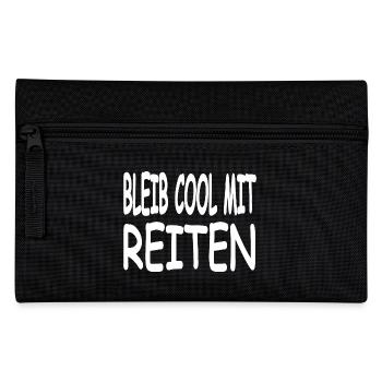 Reiten - Federtasche - Schwarz - Vorne