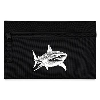 Grand requin tigre requin plongeur animal préféré - Trousse - noir - Devant