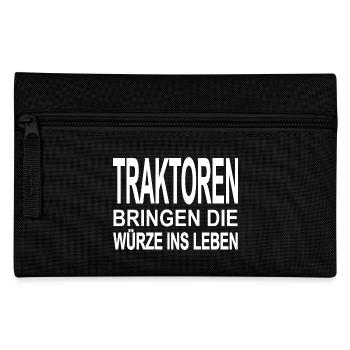 Traktor - Federtasche - Schwarz - Vorne