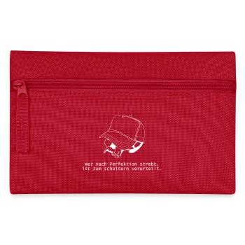 Skull Cap - Federtasche - Rot - Vorne