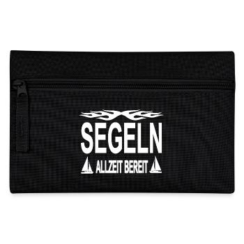 Segeln - Federtasche - Schwarz - Vorne