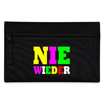 Nie wieder - Federtasche - Schwarz - Vorne