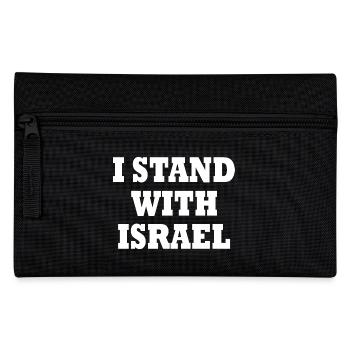 I stand with israel - Pencil Case - black - Front