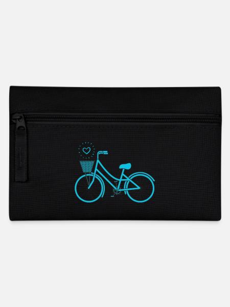 Retro Fahrrad - Federtasche - Schwarz