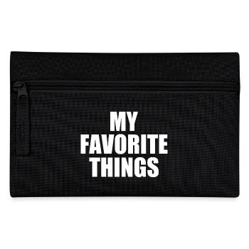 my favorite things - Pencil Case - black - Front