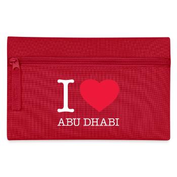 I LOVE ABU DHABI - Federtasche - Rot - Vorne