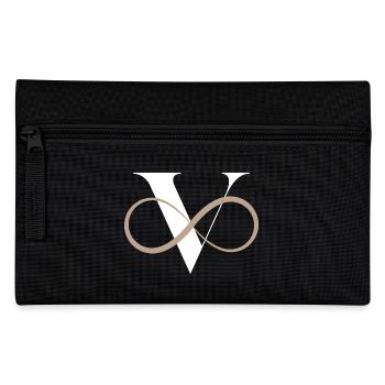 Unendlicher Buchstabe V - Federtasche - Schwarz - Vorne