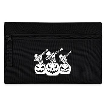 Scary Kids Halloween Dabbing Skeletons - Pencil Case - black - Front
