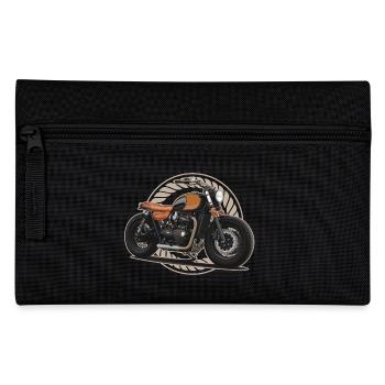 Bobber // Custom // Motorcycle - Pencil Case - black - Front