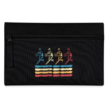 Retro Rugby - Pencil Case - black - Front