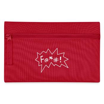 F@+#! Comic style sarcastic provocative swearing - Pencil Case - red - Front