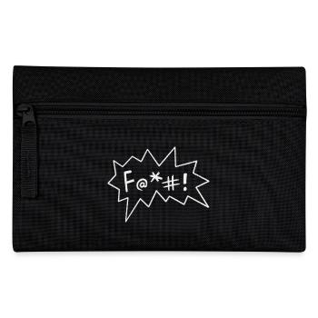 F@+#! Comic Style sarkastisch provokantes Fluchen - Federtasche - Schwarz - Vorne