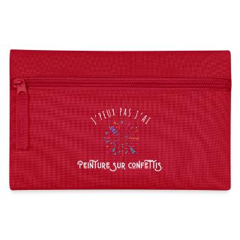 I Can't I Paint on Confetti - Humor - Pencil Case - red - Front