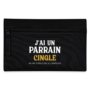 Ich habe einen verrückten Patenonkel, zwinge mich nicht, ihn anzurufen - Federtasche - Schwarz - Vorne