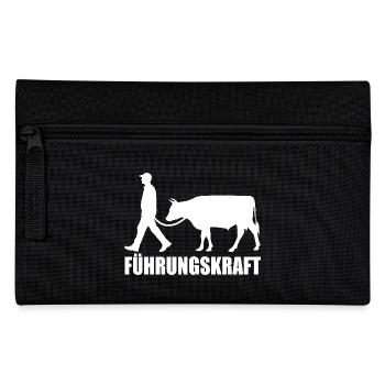 Kuh - Führungskraft - Landwirtschaft Geschenk - Federtasche - Schwarz - Vorne