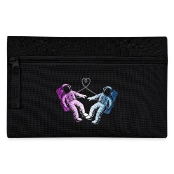 2 Astronauts in Love - Pencil Case - black - Front