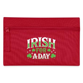 Irish for a day - Kleeblatt - Irland - Federtasche - Rot - Vorne