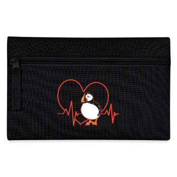 Papageientaucher Puffin - Federtasche - Schwarz - Vorne