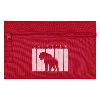 Säbelzahntiger - Federtasche - Rot - Vorne