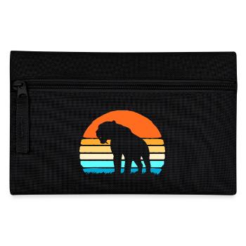 Sabre-toothed tiger - Pencil Case - black - Front