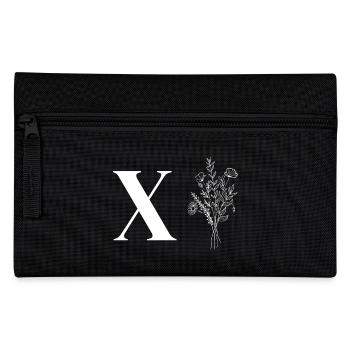 Lette X Minimalistische Blumen - Federtasche - Schwarz - Vorne