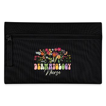 Dermatology Nurse Flowers - Pencil Case - black - Front
