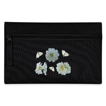 Hollyhocks with butterflies - Pencil Case - black - Front