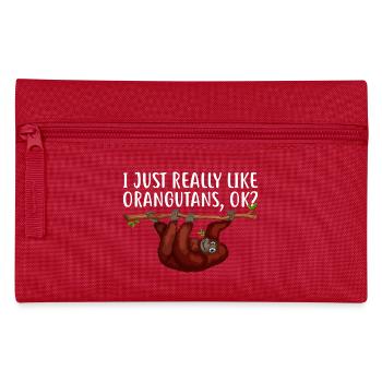 Orangs-outans amoureux des animaux Orangs-outans - Trousse - rouge - Devant