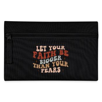 faith over fear - Federtasche - Schwarz - Vorne