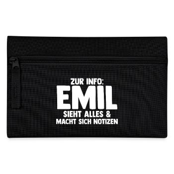 Emil - Pencil Case - black - Front