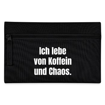 Je vis de caféine et de chaos. - Trousse - noir - Devant