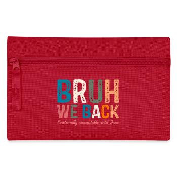 Whimsical Colourful Typography Design - Pencil Case - red - Front