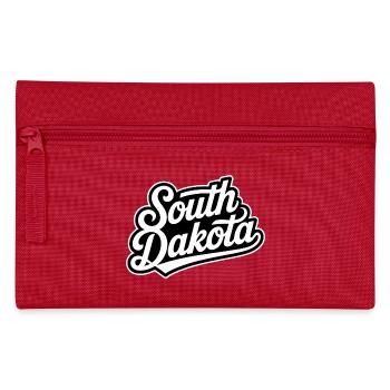 South Dakota - Souvenir USA State Design - Federtasche - Rot - Vorne
