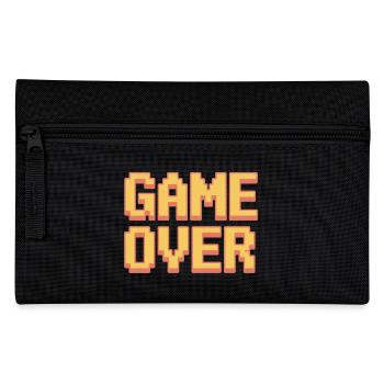 Game Over Retro Gamer Pixel Arcade Humor - Federtasche - Schwarz - Vorne