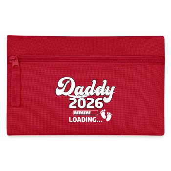 Papa 2026 Chargement Pieds De Bébé Illustration - Trousse - rouge - Devant