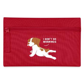 Les lève-tard se lèvent lundi matin râle-bougons - Trousse - rouge - Devant