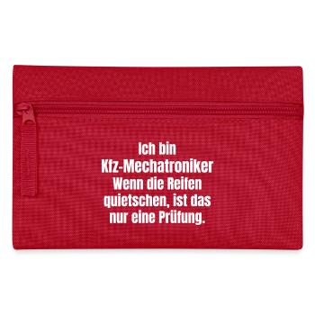 Déclaration d’essai de pneus d’un technicien en mécatronique automobile - Trousse - rouge - Devant