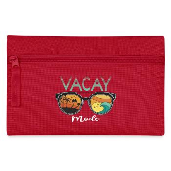 Lustiges Urlaubs & Surfer Design - Federtasche - Rot - Vorne