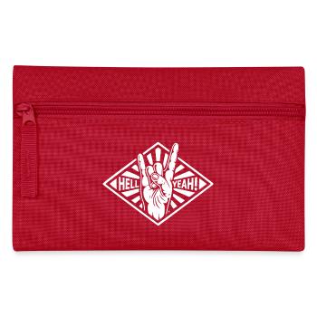 Hell yes Handgeste - Federtasche - Rot - Vorne