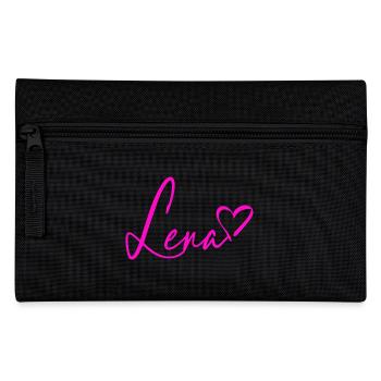 Lena Signatur Neon Pink - Federtasche - Schwarz - Vorne