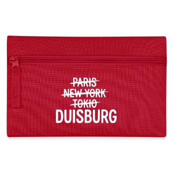 Duisburg, Ruhrpott, Sac de la Ville de la région de la Ruhr, Cap - Trousse - rouge - Devant