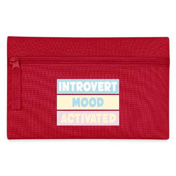 Introvert - Pencil Case - red - Front