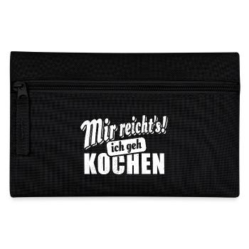 Mir reicht's ich geh kochen - Spruch - Federtasche - Schwarz - Vorne