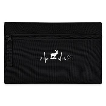 Heartbeat of the goat - Pencil Case - black - Front