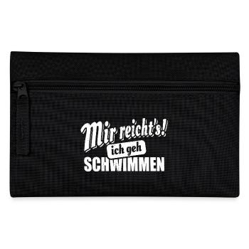 Mir reicht's ich geh schwimmen - Spruch - Federtasche - Schwarz - Vorne