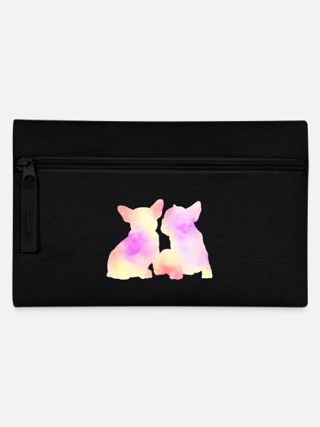 French Bulldog - Federtasche - Schwarz