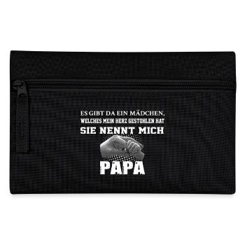 Papa Tochter - Federtasche - Schwarz - Vorne
