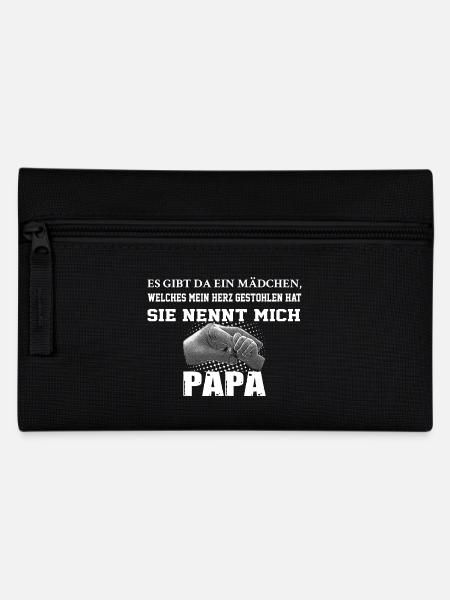 Papa Tochter - Federtasche - Schwarz