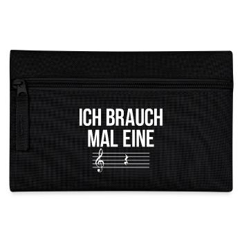 Mal eine Pause machen - Federtasche - Schwarz - Vorne